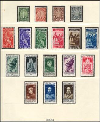 **/*/gestempelt - Kl. Sammlung Vatikan ab 1929, - Stamps and postcards