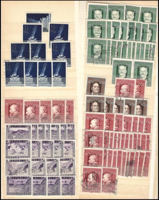 .gestempelt/** - Österr. Partie Dubl. 1945/1952 inkl. Porto, - Briefmarken und Ansichtskarten