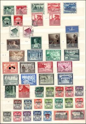 .gestempelt/**/* - Partie div. Deutschland ab altd. Staaten u.a. mit D.Reich - D. Bes. WK I/II etc., - Briefmarken und Ansichtskarten