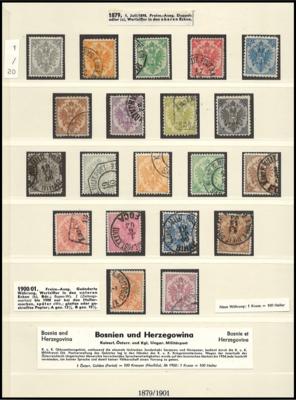 */gestempelt/Poststück - Sammlung Bosnien, - Briefmarken und Ansichtskarten