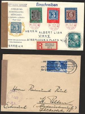 .gestempelt/Poststück - Sammlung BRD ab 1949 auch mit etwas Poststücken, - Známky a pohlednice