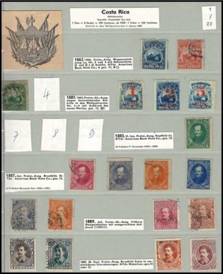 */gestempelt/Poststück - Sammlung Mittelamerika, - Známky a pohlednice