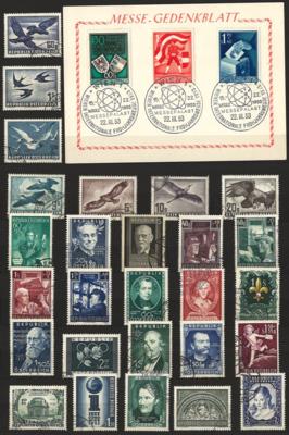 .gestempelt - Sammlung Österr. 1945/1965, - Briefmarken und Ansichtskarten