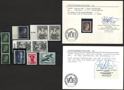 ** - Sammlung Österr. 1945/1967 mit - Briefmarken und Ansichtskarten