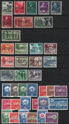 ** - Schweiz - Internationale Ämter - Europäisches Amt Nr. 1/20 und div. Werte, - Stamps and postcards