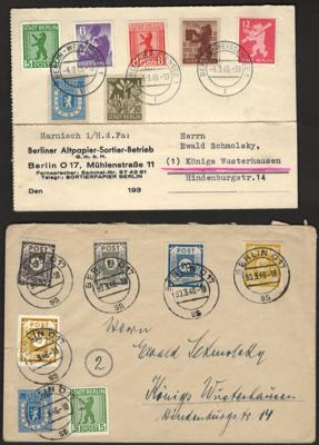 Poststück/Briefstück - Partie Poststücke Sowjetische Zone, - Stamps and postcards