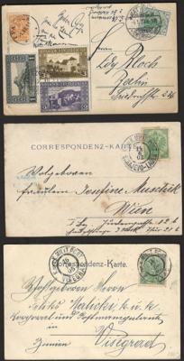 Poststück/Briefstück - PartiePoststücke Bopsnien, - Briefmarken und Ansichtskarten