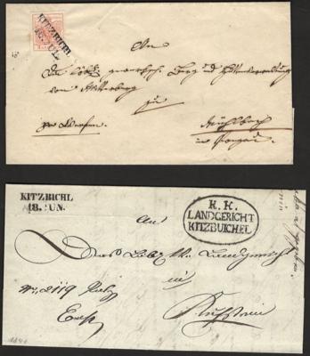 Poststück/**/gestempelt/Briefstück - Heimatsammlg. Kitzbühel ca. 1823/1990, - Stamps and postcards