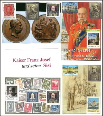 Poststück - Motiv (Maximum) karten Kaiser Franz Josef und seine Sissi, - Stamps and postcards