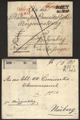 Poststück - Österr. - Vorphila - Partie Briefe aus 1824/1850, - Francobolli e cartoline