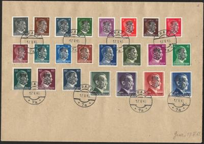 Poststück - Österreich Lokalausgabe Grazer Pantherausgabe auf 1 Kuvert mit Stempeln GRAZ 2 17. V.45, - Briefmarken und Ansichtskarten