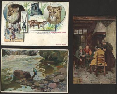 Poststück - Partie meist Ansichtsund Motivkarten etc., - Stamps and postcards