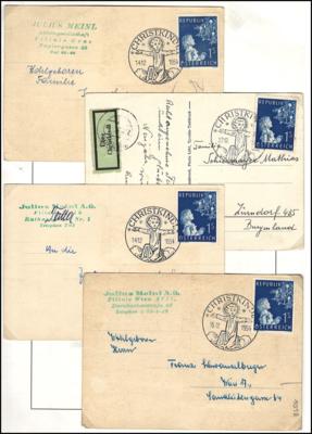 Poststück - Partie Poststücke Christkindl ab 1952, - Briefmarken und Ansichtskarten