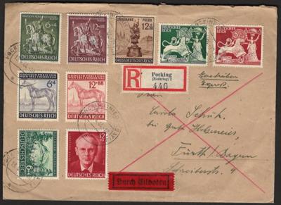 Poststück - Partie Poststücke D.Reich mit Ganzsachen , - Stamps and postcards