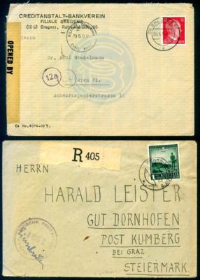 Poststück - Partie Poststücke Österr. 1945 u.a. mit - Francobolli e cartoline