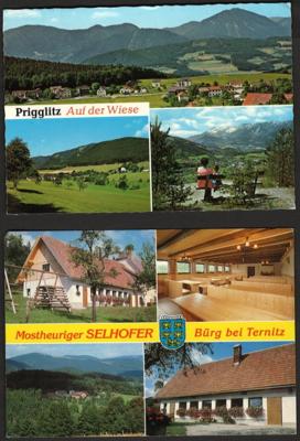 Poststück - Reichh. Partie Ansichtskarten meist NÖ, - Stamps and postcards