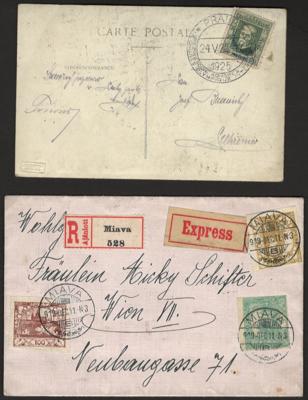 .gestempelt/Briefstück/Poststück - Partie - Briefmarken und Ansichtskarten