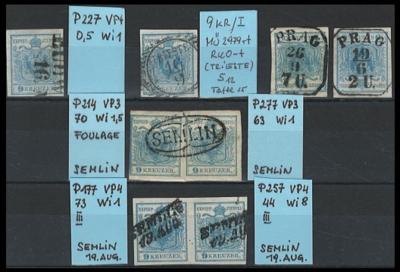 .gestempelt - Österr.- Nr. 5HI - Partie Marken, - Briefmarken und Ansichtskarten