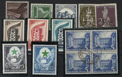 **/*/gestempelt/(*) - Partie div. Europa u.a. mit div. Deutschland - Österr. - Ungarn etc., - Stamps and postcards