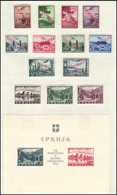 **/*/gestempelt - Partie Mitteleuropa mit Deutschland ab D.Reich - Schweiz - Liechtenstein - Ungarn, - Stamps and postcards