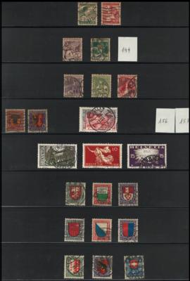 .gestempelt - Partie Schweiz ab ca. 1854, - Stamps and postcards