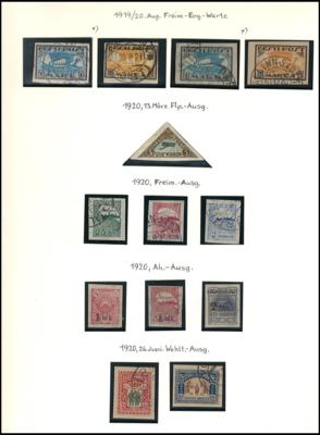 **/*/gestempelt - Sammlung Estland ca. 1918/1999, - Briefmarken und Ansichtskarten
