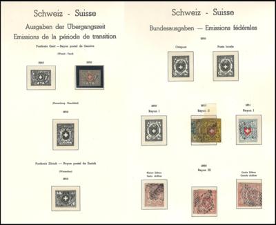 .gestempelt/*/** - Schöne und reichh. Sammlung Schweiz 1850/1992 - u.a. div. Pro Juventute und Patria Sätze, - Známky a pohlednice