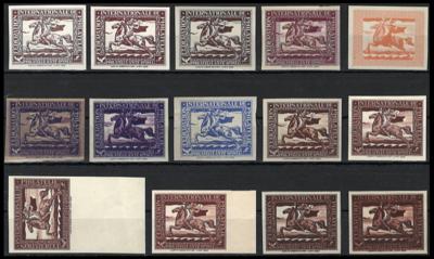**/* - Österr. 1929 - Hesshaimer Verschlußmarken für die FIP, - Stamps and postcards