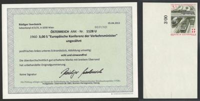 ** - Österr. Nr. 1128 U, - Briefmarken und Ansichtskarten