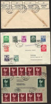 Poststück/Briefstück - Partie Poststücke meist "Ostmark mit viel Kärnten u. Reko, - Briefmarken und Ansichtskarten