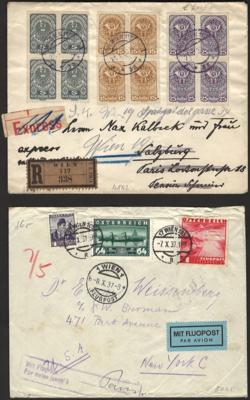 Poststück/Briefstück - Partie Poststücke Österr. meist I Rep., - Stamps and postcards