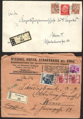 Poststück - Österr. - Ostmark - Partie Poststücke u. Sonderbelege, - Briefmarken und Ansichtskarten