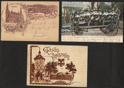 Poststück - Partie AK div. Deutschland, - Stamps and postcards