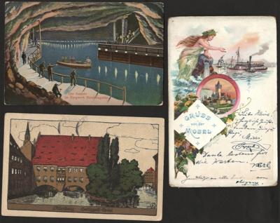 Poststück - Partie AK div. Deutschland, - Stamps and postcards