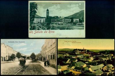 Poststück - Partie AK div. Europa u.a. mit Orlova - Gr. Herrlitz - Zuckmantel - Riva - Capodistria, - Stamps and postcards