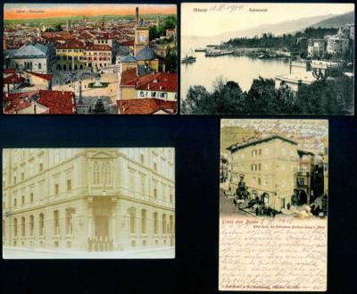 Poststück - Partie AK Italien u.a. mit Oberplanitzing - Abbazia - Triest, - Briefmarken und Ansichtskarten
