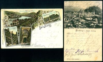 Poststück - Partie AK Salzburg, - Briefmarken und Ansichtskarten