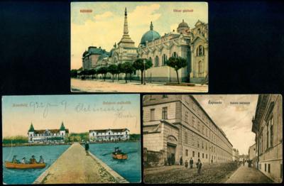 Poststück - Partie AK Ungarn mit Semlin - Debreczen - Budapest, - Francobolli e cartoline