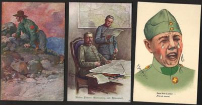 Poststück - Partie Militär - Motivkarten Österr. u. Deutschland, - Stamps and postcards