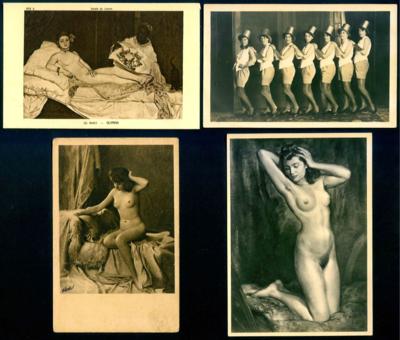 Poststück - Partie Motivkarten "Frauen" (meist wie Gott sie schuf), - Známky a pohlednice