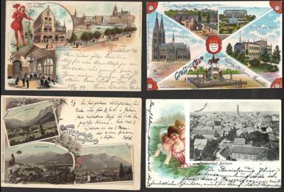 Poststück - Reichh. Partie AK meist - Stamps and postcards