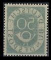 ** - BRD Nr. 134 (50 Pfg. Posthorn) mit deutlichem Maschinenabklatsch, - Stamps and postcards