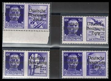 ** - D. Bes. Zara - Nr. 20- 1/4 mit - Stamps and postcards