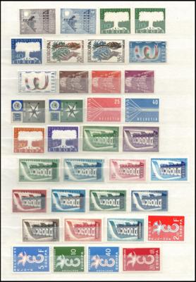 ** - Europa - Motiv -Sammlung  1956/1998, - Stamps and postcards