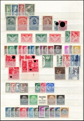 .gestempelt/*/** - Partie Dubl. und Massenware D.Reich und Gebiete, - Stamps and postcards