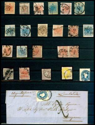 .gestempelt/Poststück - Österr. Partie Dubl. u. Briefe meist Monarchie, - Briefmarken und Ansichtskarten