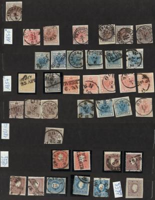 .gestempelt/Poststück - Reichh. Sammlung Österr. ab 1850 spez., - Stamps and postcards