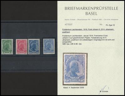 ** - Liechtenstein Nr. 1 y/3 y - Stamps and postcards