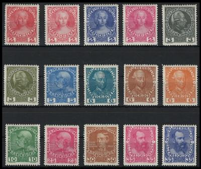 ** - Österr. Nr. 139/149 P x, - Stamps and postcards