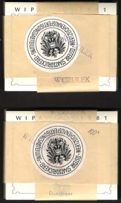 ** - Partie modernes Österr. in ATS u.a. mit 1.000 Blöcken zur WIPA 1981 in Originalverpackung der Staatsdruckerei, - Známky a pohlednice